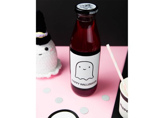 Halloweenske etikety na vodku Merry Ghost 9 ks