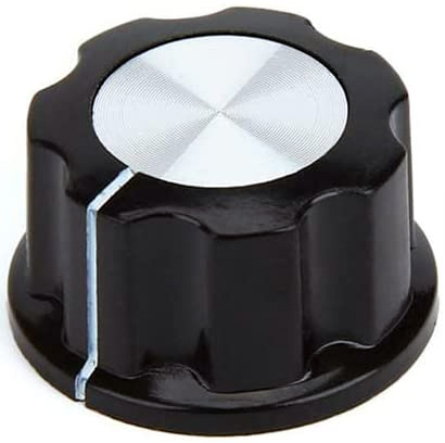 Gombík potenciometra, bakelitový gombík pre 6mm os
