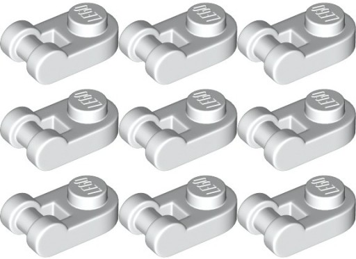 LEGO 26047 LATCH PLATE biela (3g) 9 ks.