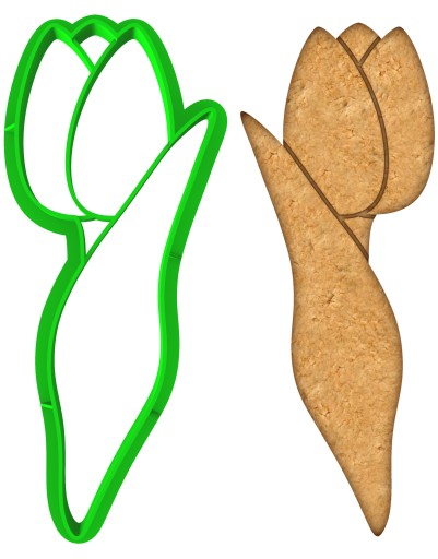 VEĽKONOČNÁ forma Vykrajovačka na perníky EASTER Flower Tulipán 10cm
