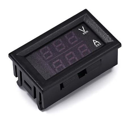 Merač Voltmeter Ampérmeter LED displej 0-100V 10A