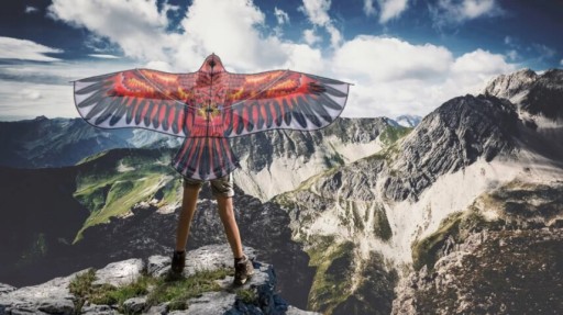 Obrovský drak Eagle 160 cm + vlasec