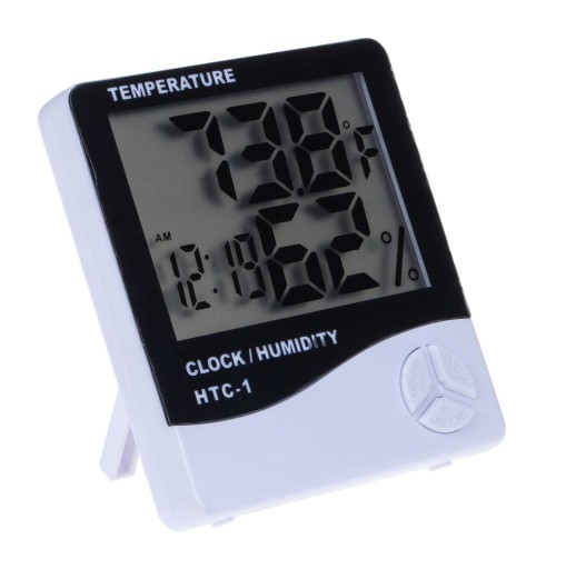 METEOROLOGICKÉ STANICE DIGITÁLNE HODINY LCD BUDÍK HYGROMETER