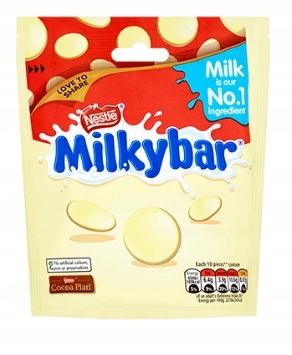 1x80g NESTLE Milky Bar mliečne čokolády UK