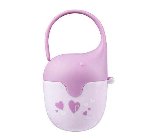 BABYONO Nádoba na cumlík Elephant grey white 529/03
