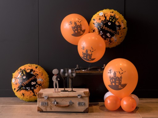 Latexové balóny Haunted House Halloween 30cm 6ks