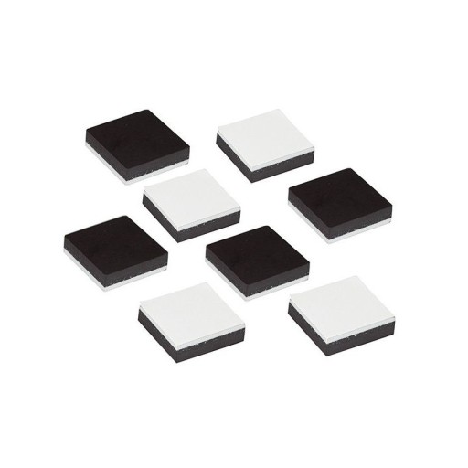 Štvorcové čierne kreatívne samolepiace magnety
