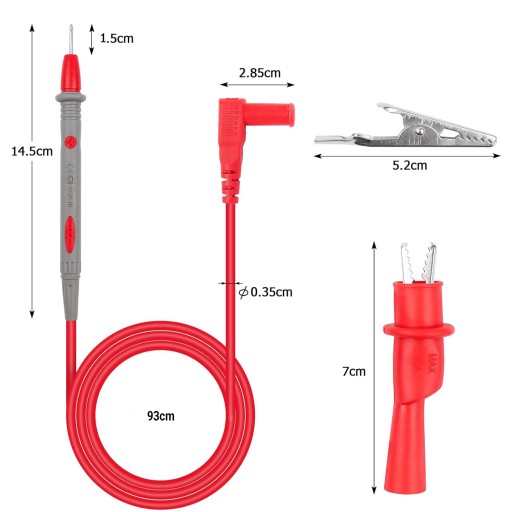 KÁBLE TESTOVACIE VODY PRE METER MULTIMETER + KROKODÝLIE SVORKY 1000V 10A BANÁN