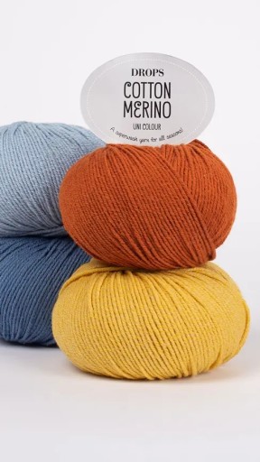 Bavlna + vlnená priadza - Bavlna Merino - DROPS 05