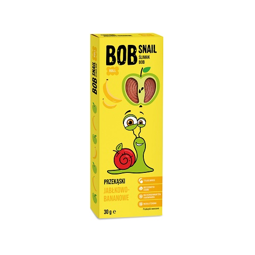 BOB SNAIL Jablkovo-banánový snack 30g b/c, b/
