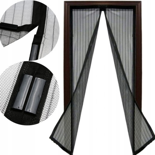 SILNÁ MAGNETICKÁ MAGNETICKÁ SIEŤKA NA BALKÓNOVÉ DVERE S MAGNETOM 80/100 x 210/100