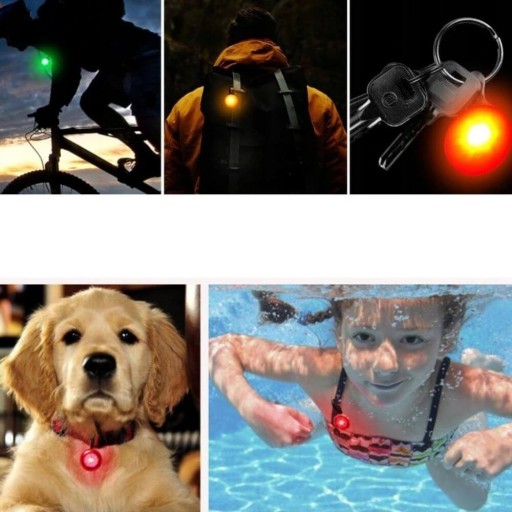 LED svetelný prívesok na obojok pre psa