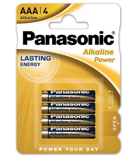 Alkalické batérie Panasonic AAA LR3 (R3) 4 ks batérie LR03 malé prsty