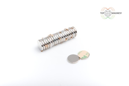Neodymový magnet MW 17x2 N38 s lepidlom 3M 1 ks.