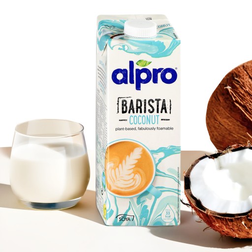 ALPRO KOKOSOVÝ NÁPOJ SÓJOVÝ BARISTA VEGÁNSKÝ NÁPOJ S KOKOSOVOU PRÍCHUŤOU 1L KU KÁVE