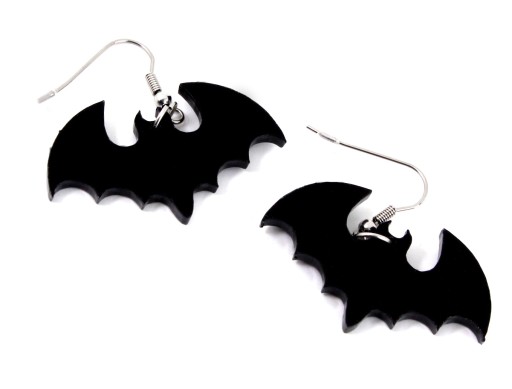 HALLOWEENSKÉ NÁUŠNICE Netopiere 2 ks
