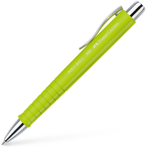 FABER-CASTELL Automatické guľôčkové pero s vymeniteľnými náplňami Poly Ball XB LIMONKA