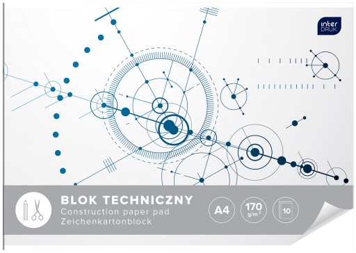 TECHNICKÝ BLOK BIELY TLAČ A4 10 LISTOV