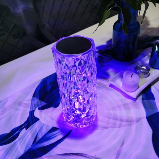 LED DIAMANTOVÁ KRYŠTÁLOVÁ DOTYKOVÁ LAMPA