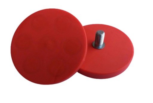Neodymový magnetický držiak C34L guma ČERVENÁ
