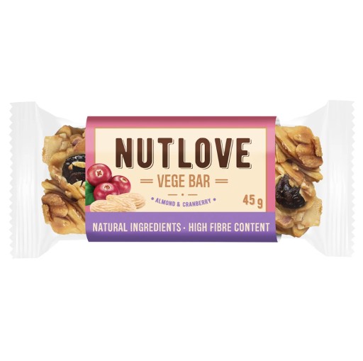 ALLNUTRITION NUTLOVE VEGE TYČINKA 45g VEGETARIAN TYČINKA BEZ CUKRU