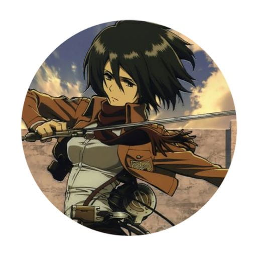 Shingeki no Kyojin Mikasa 58mm kolík