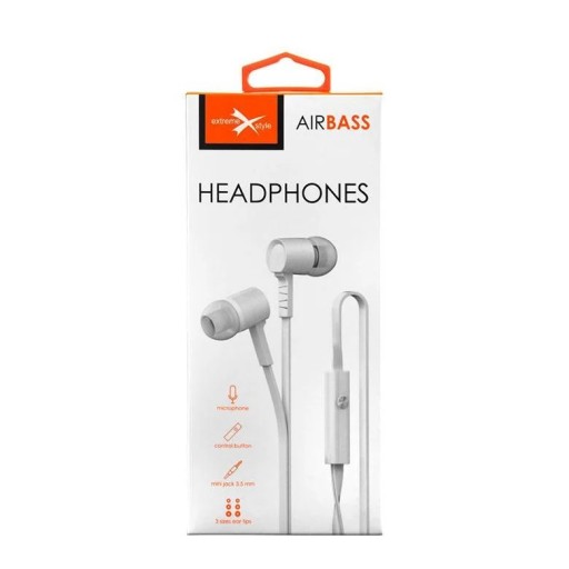 Slúchadlá do uší eXtreme AirBass s mikrofónom