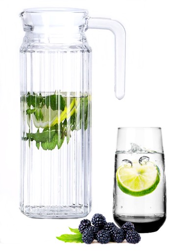 džbán s viečkom na VODU ŠŤAVU LIMONÁDOVÉ POHÁRKO 1,1L