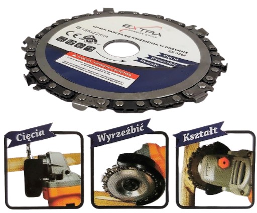 REŤAZOVÝ DISK NA DREVO PRE BRÚSKU 125 mm