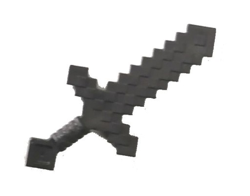 LEGO MINECRAFT MEČ - PERLEŤ TMAVO SIVÁ Č. 18787