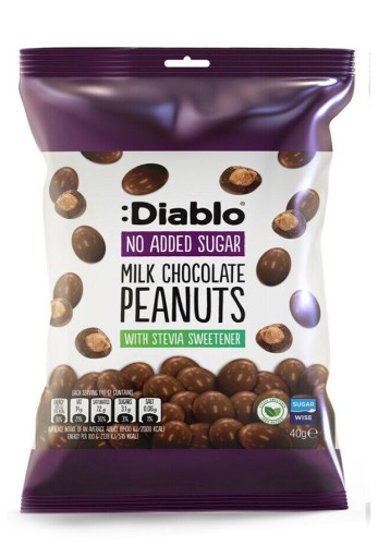 Diablo orechy v čokoláde bez pridaného cukru