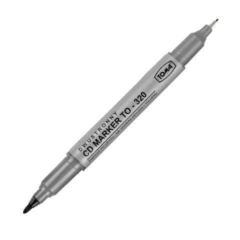 TOMA obojstranný popisovač CD 0,5mm - 0,8mm