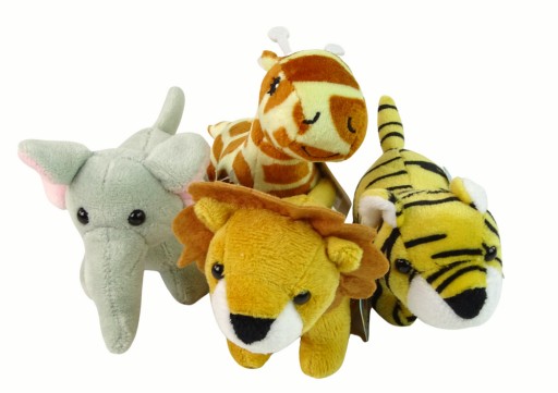 Mini Safari Animal Plyš 4 modely