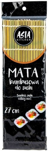 Bambusová podložka na sushi veľká 27 cm x 27 cm vyrobená z bambusu