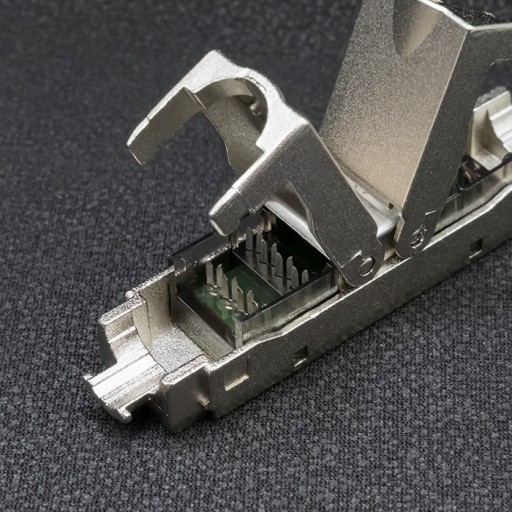 Qoltec zástrčka STP RJ45 bez použitia náradia | CAT6 | JACK PIN | T568B | T568A