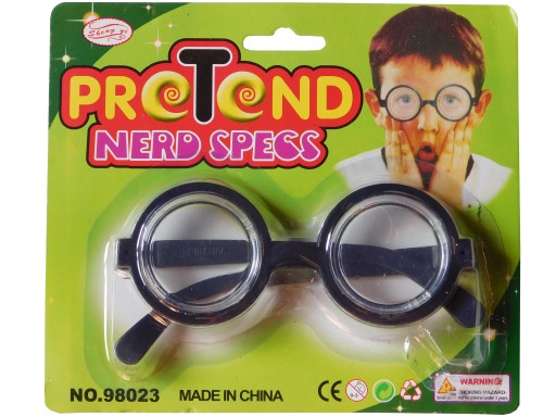 OKULIARE DENKA čierny hrubý nerd nerd Goofy FOTO