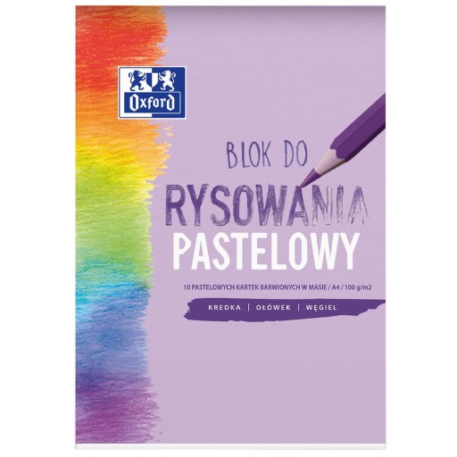 Podložka na kreslenie pastelová A4/10 Oxford
