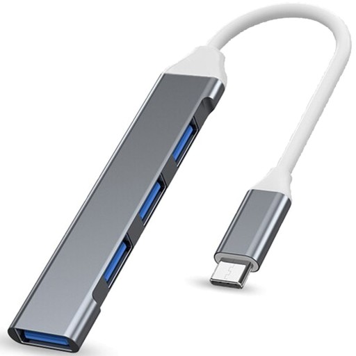 USB HUB TYP C 3.0 PORTOVÝ ROZDELOVACÍ ADAPTÉR 4xUSB
