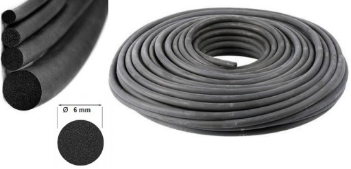 POVRCHOVÁ GUMA MIKROGUMA TESNENIE EPDM FOAM 6mm 5M