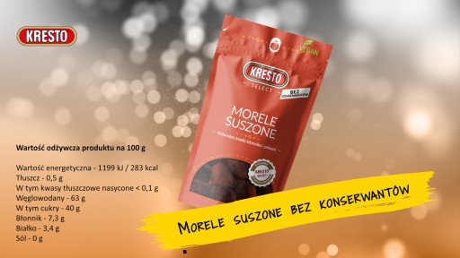 KRESTO SUŠENÉ MARHULE VYBRANÉ 150 g