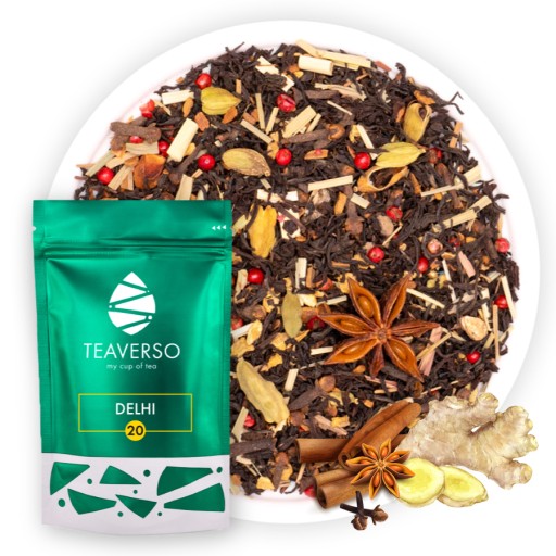 HREJIVÝ ČIERNY ČAJ INDICKÝ MASALA CHAI DELHI TEAVERSO 50G