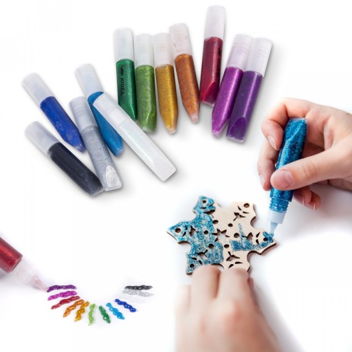 GLITTER GLITTER 12 FARIEB 6 ml KIDEA