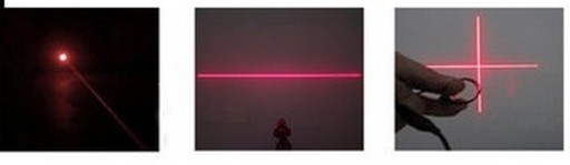Červený krížový laser 5mW 650nm s nastavením