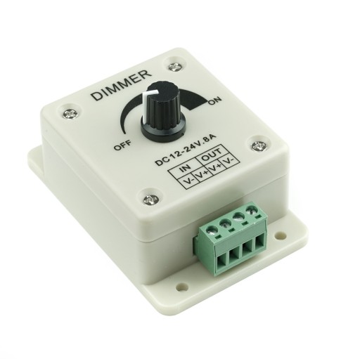 LED STMÍVAČ regulátor 12V-24V 8A 96W PWM
