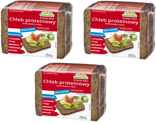 3x BENUS RAŽNÝ PROTEÍNOVÝ CHLIEB 250G