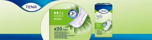Vložky do topánok TENA Lady Slim Mini 20 ks