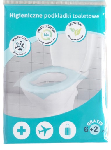HYGIENICKÉ JEDNORÁZOVÉ NÁKRY NA WC 6 + 2
