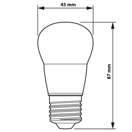 LED žiarovka SMALL BALL E27 P45 5W = 40W 470lm 2700K Teplá PHILIPS