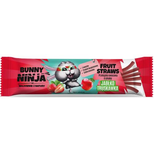 ZAJÍČIK NINJA ZDRAVÝ OVOCNÝ OBCHÚDOK S PRÍCHUŤOU JABLKA A JAHODY