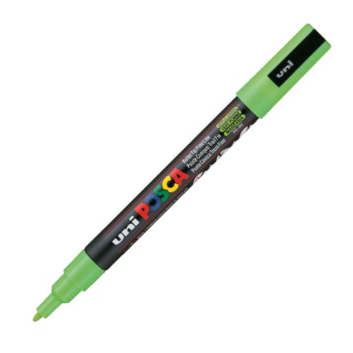 UNI POSCA fixka PC-3M jablkovo zelená (72)